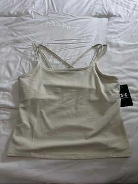 Under Armour Women's Cream Double-Strap Tank Top